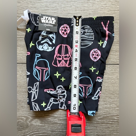 NWT CHUBBIES Star Wars The Rule Of Galaxy’s Swim Trunks for Kids Size 5T - Picture 6 of 10